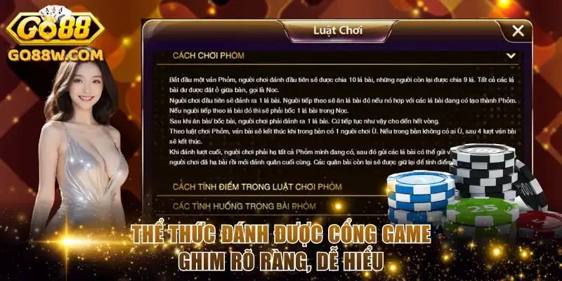 Thể thức đánh được cổng game ghim rõ ràng, dễ hiểu