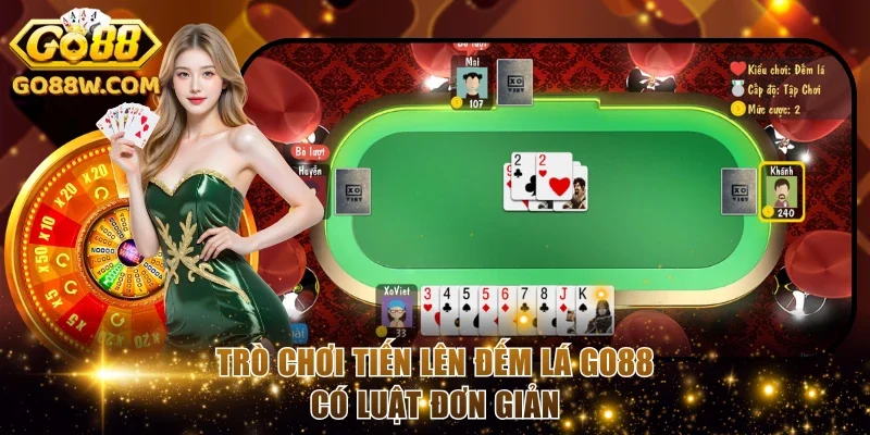 Trò chơi Tiến Lên Đếm Lá Go88 có luật đơn giản